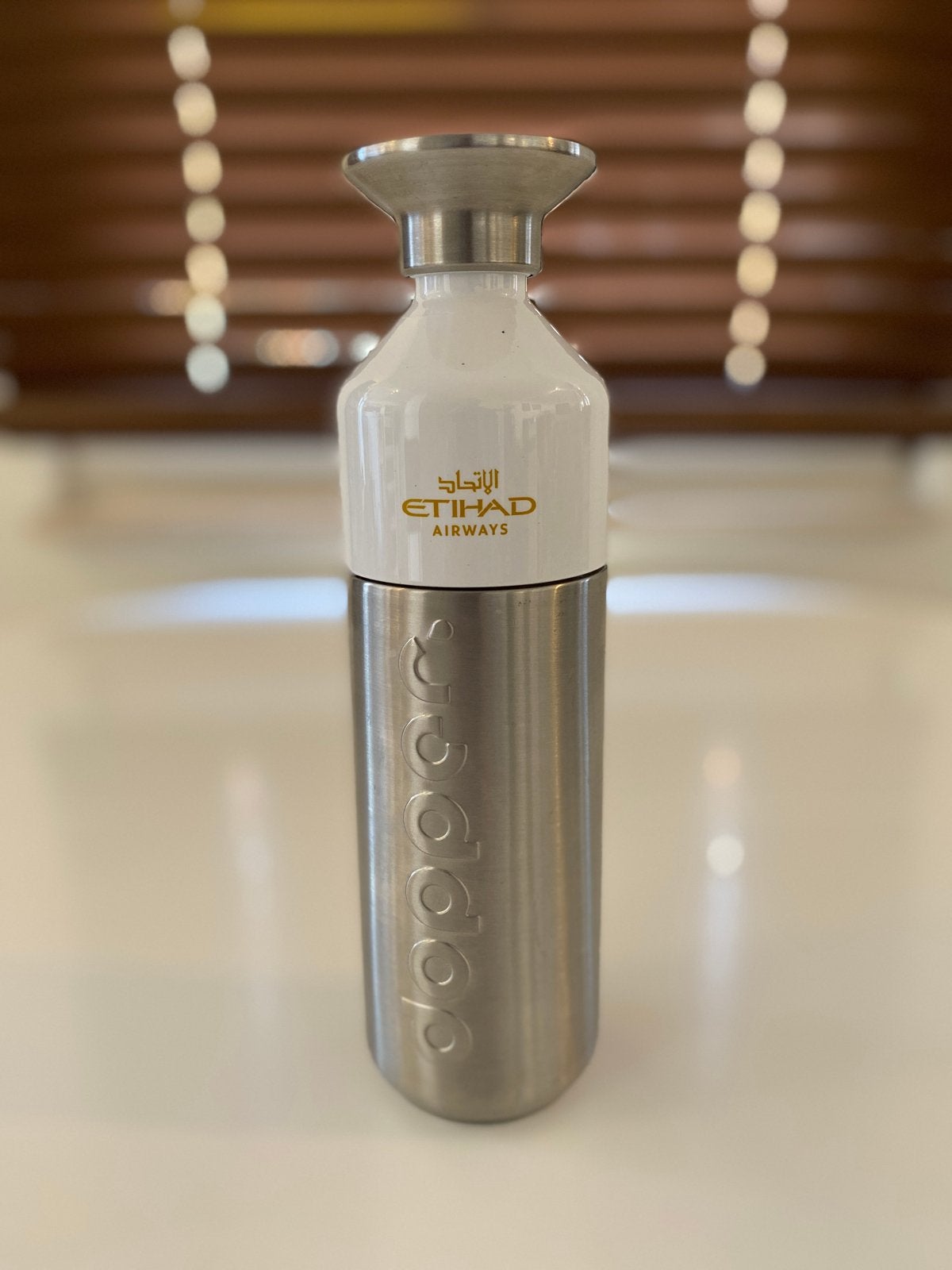Dopper x Etihad Airways RVS Waterfles - 800 ml, Ophalen of Verzenden, Zo goed als nieuw