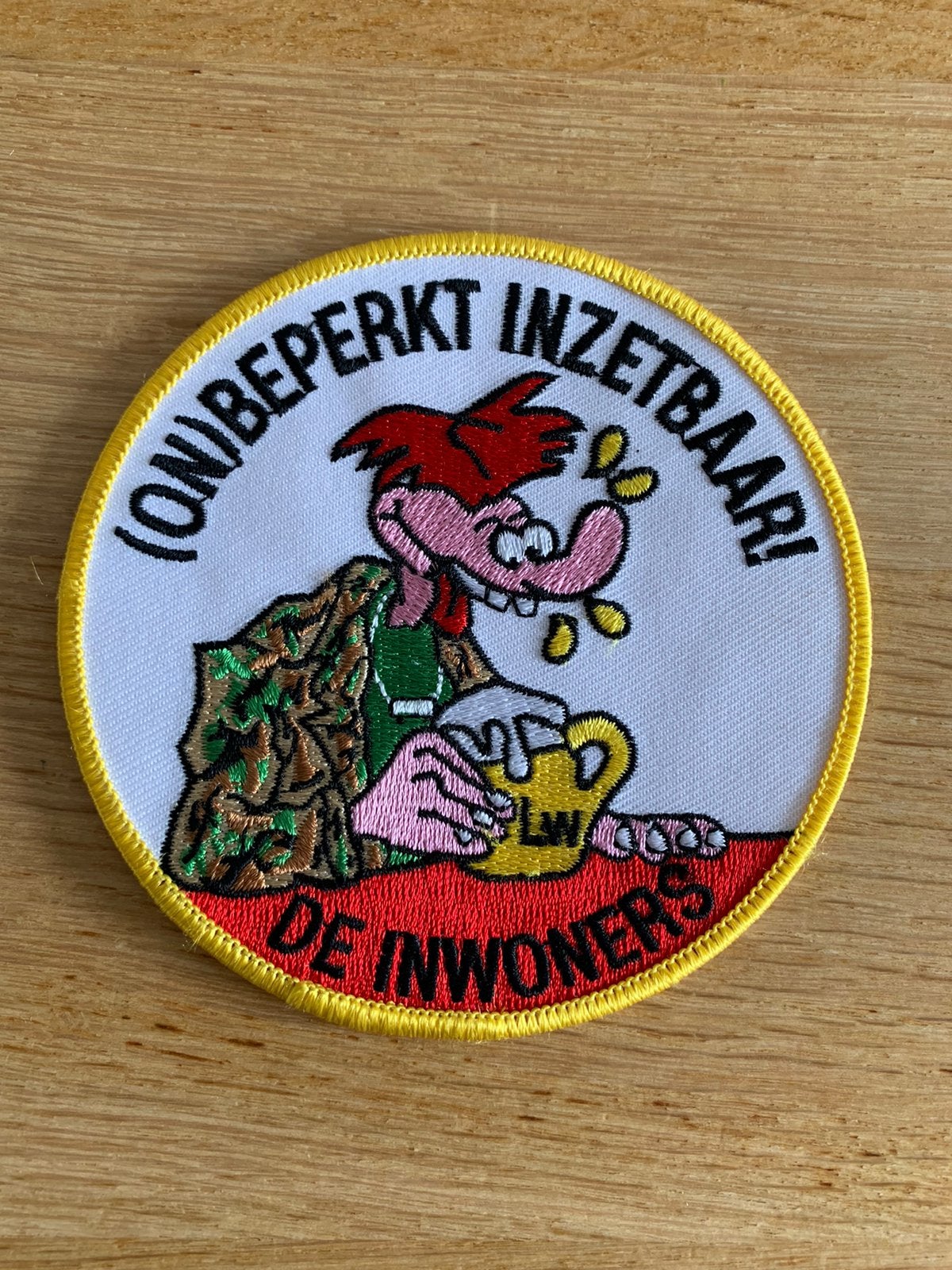 F16 patch 322 323 Leeuwarden de inwoners, Ophalen of Verzenden, Zo goed als nieuw, Patch, Badge of Embleem