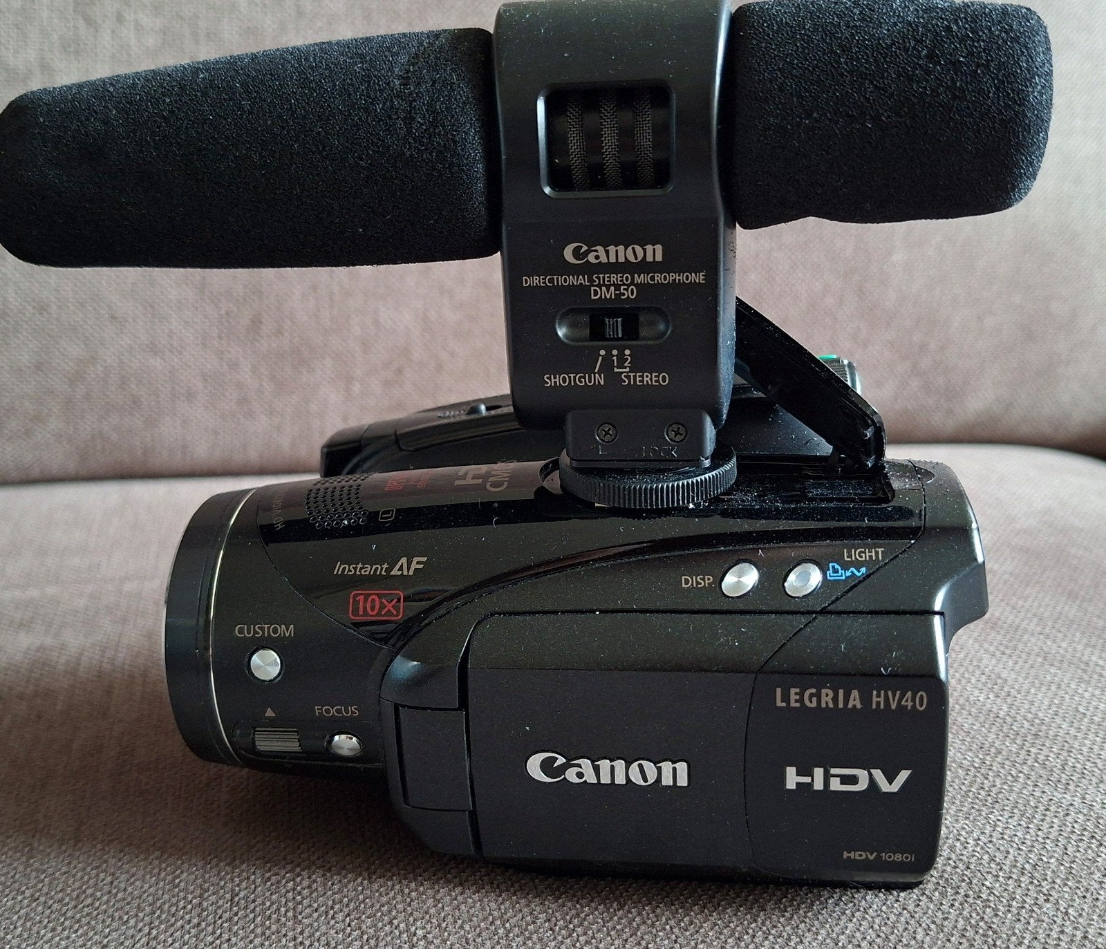 Canon Legria HV40 HDV Camcorder, microfoon en afstandsbedi, Ophalen, Mini dv, Canon, Zo goed als nieuw