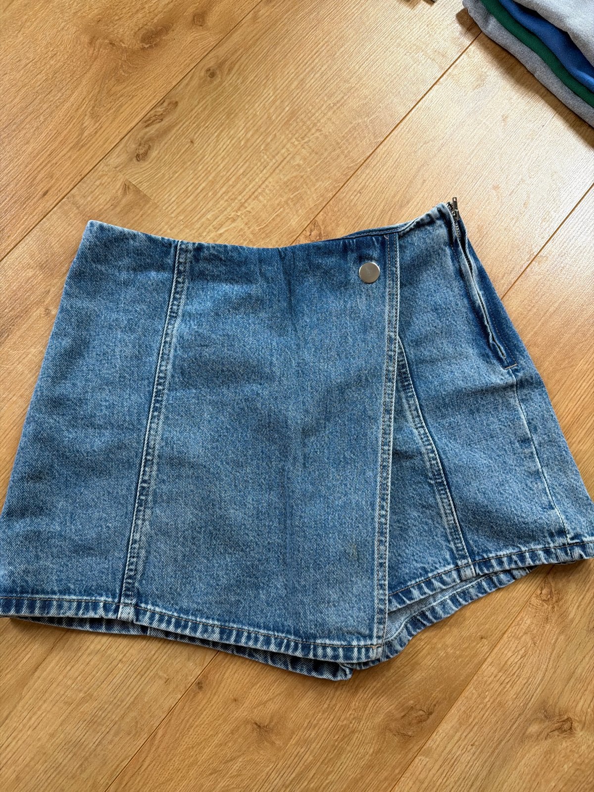 Stradivarius denim skort maat 40, Maat 38/40 (M), Blauw, Ophalen of Verzenden, Zo goed als nieuw