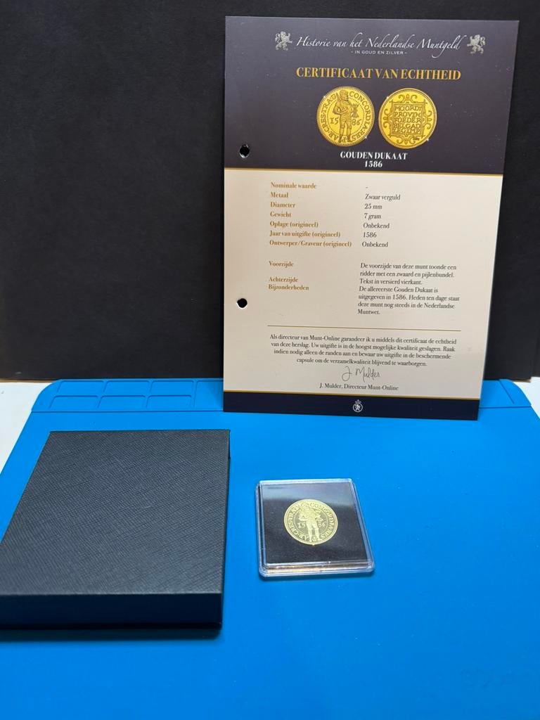 Gouden Dukaat 1586 Munt, Ophalen of Verzenden, Overige landen, Overige waardes, Losse munt