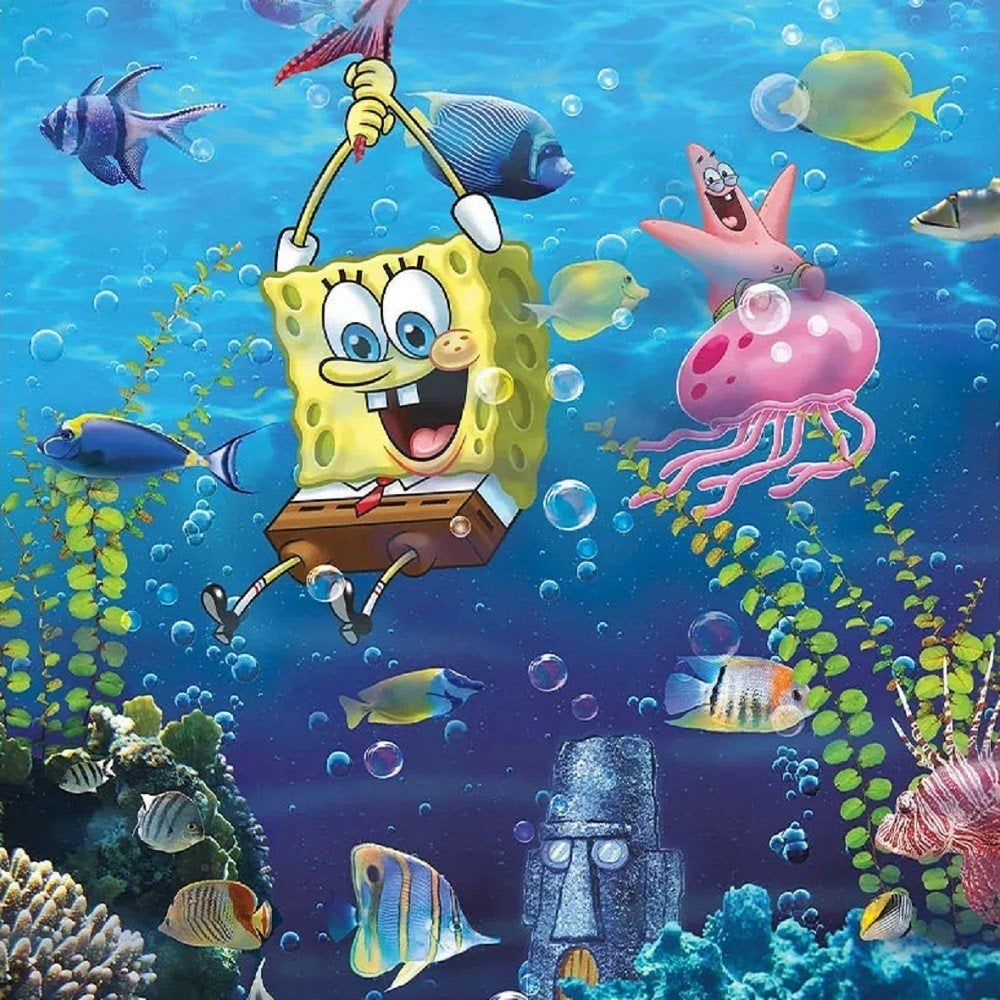 SpongeBob fotobehang Onderwater - Kinderkamer behang, Verzenden, Nieuw