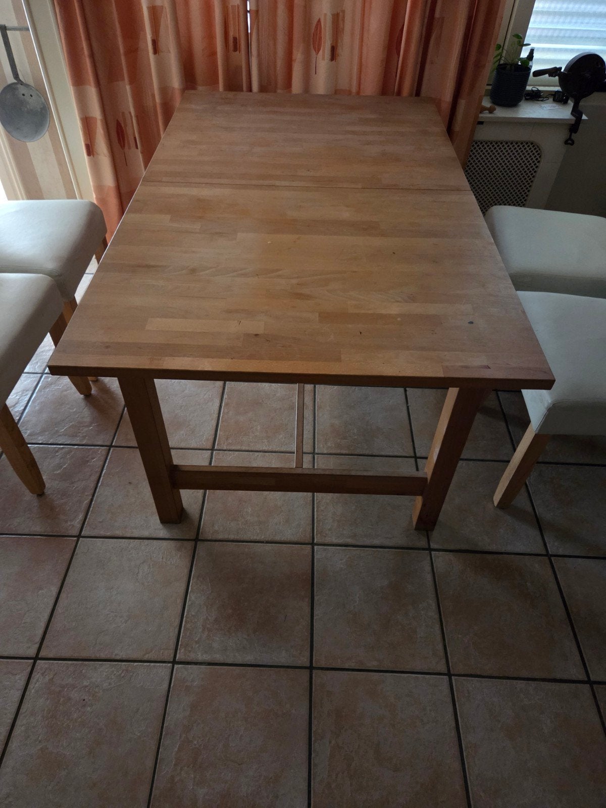 Uitschuifbare eettafel met gebruikerssporen, Ophalen, Gebruikt, Modern, Functioneel, 50 tot 100 cm