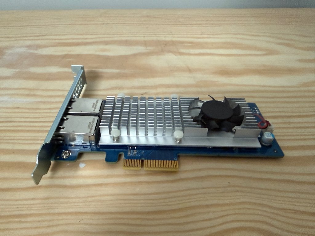 QNAP X550-T2 Dual Poort 10GbE NIC Netwerkkaart, Ophalen, Gebruikt, Intern, QNAP