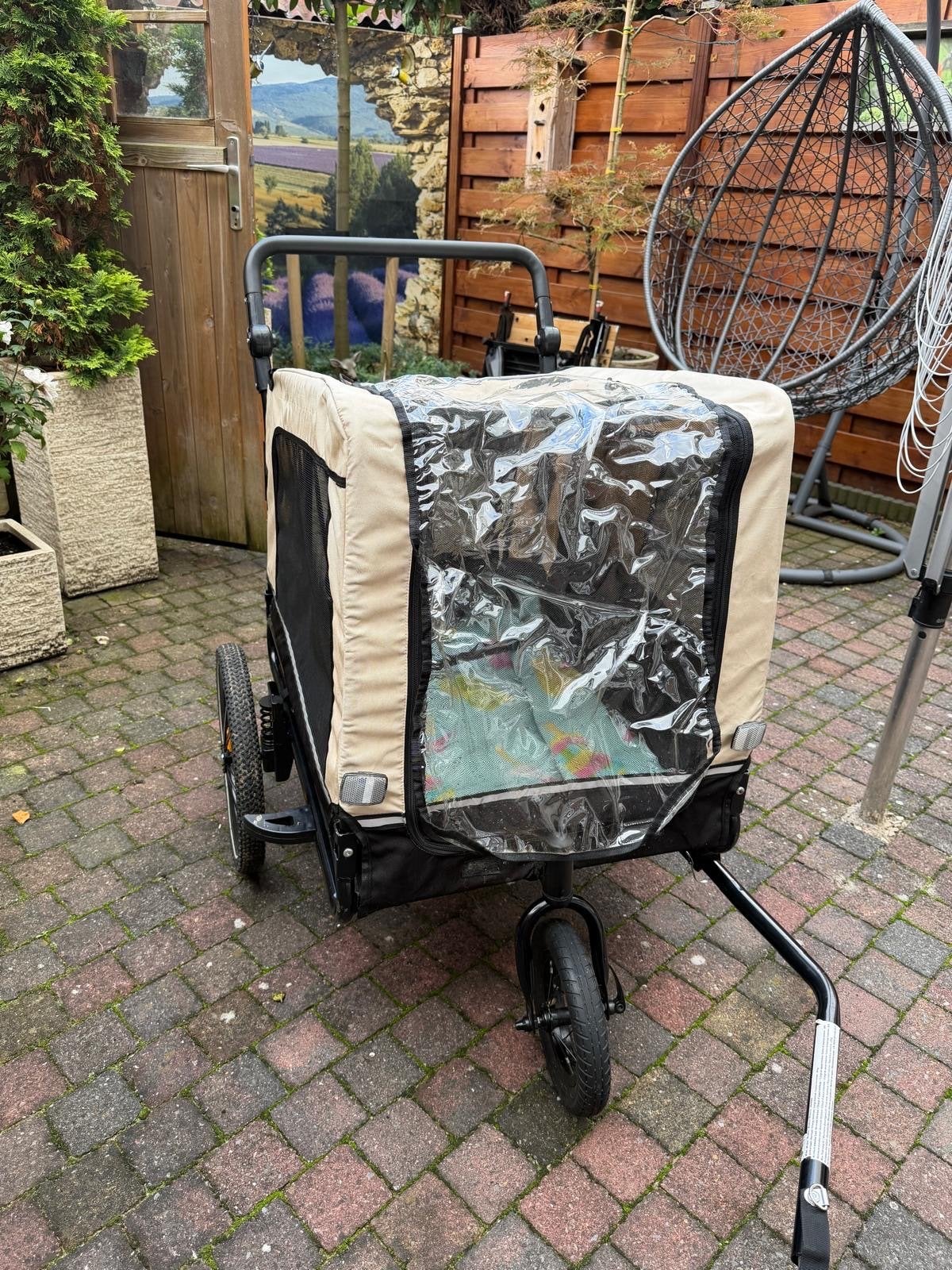 Hondenfietskar / Hondenbuggy groot, Opvouwbaar, 20 tot 40 kg, Ophalen of Verzenden, Zo goed als nieuw