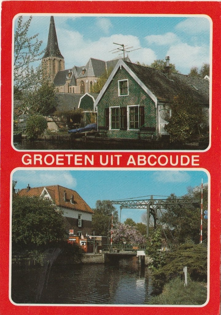 ABCOUDE Huis Kerk Brug Groeten, Verzamelen, Verzenden, 1960 tot 1980, Ongelopen, Utrecht