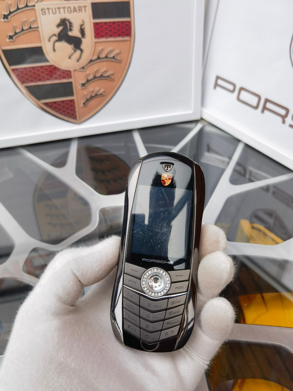 mooi porsche mobiele telefoon voor verzamelaar, Gebruikt, Overige modellen, Geen camera, Wit