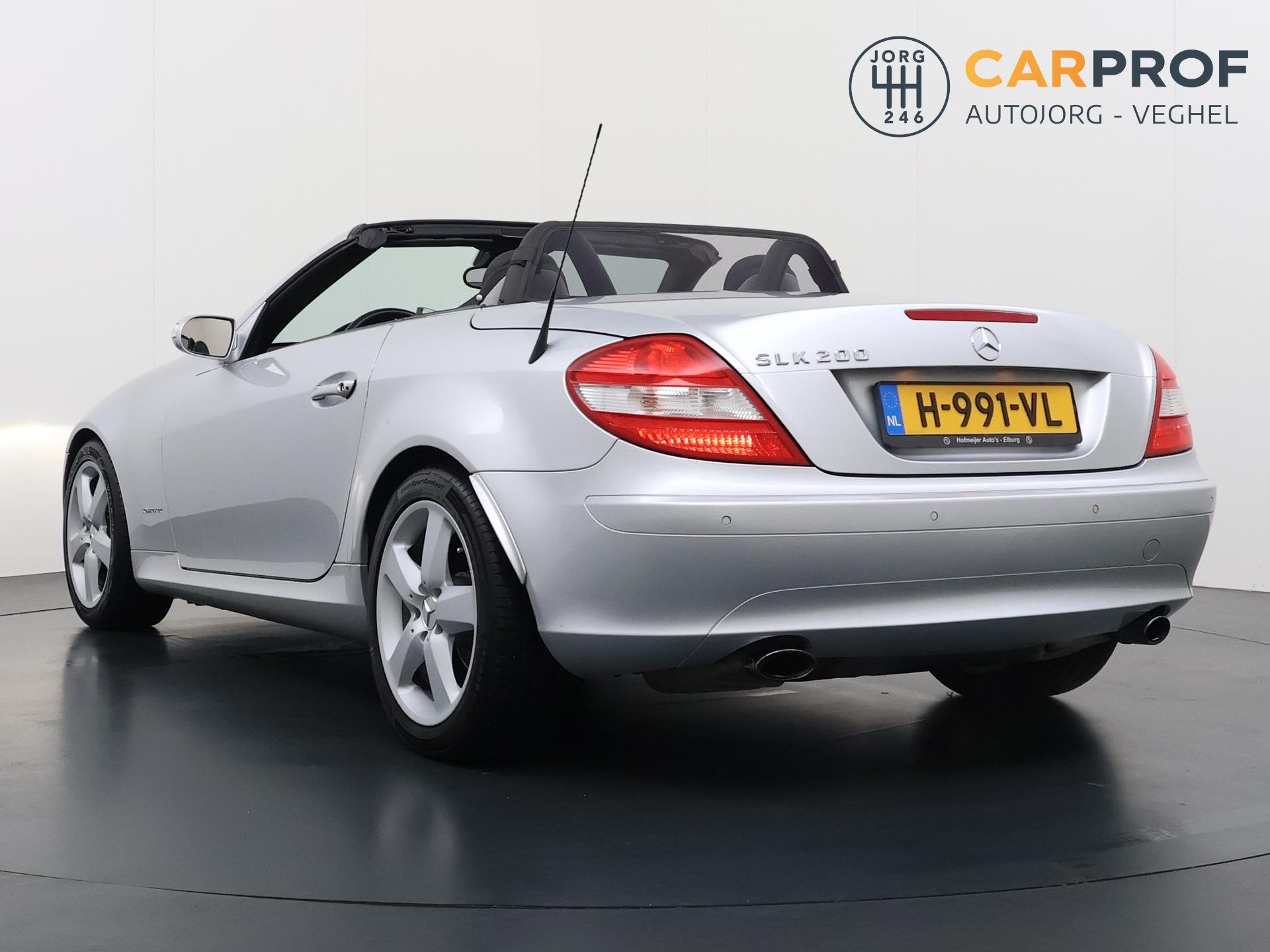 Mercedes-Benz SLK-klasse 200 K. Navigatie | Lichtmetalen vel, Auto's, Mercedes-Benz, Automaat, Gebruikt, Zwart, 4 cilinders