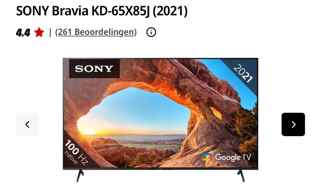 SONY BRAVIA 65 INCH – 4K SMART TV, Ophalen, Gebruikt, 50 Hz, 4k (UHD)