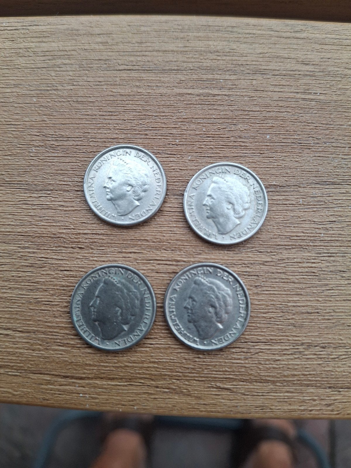 4x 10 cent munten Koningin Wilhelmina, Postzegels en Munten, Ophalen of Verzenden