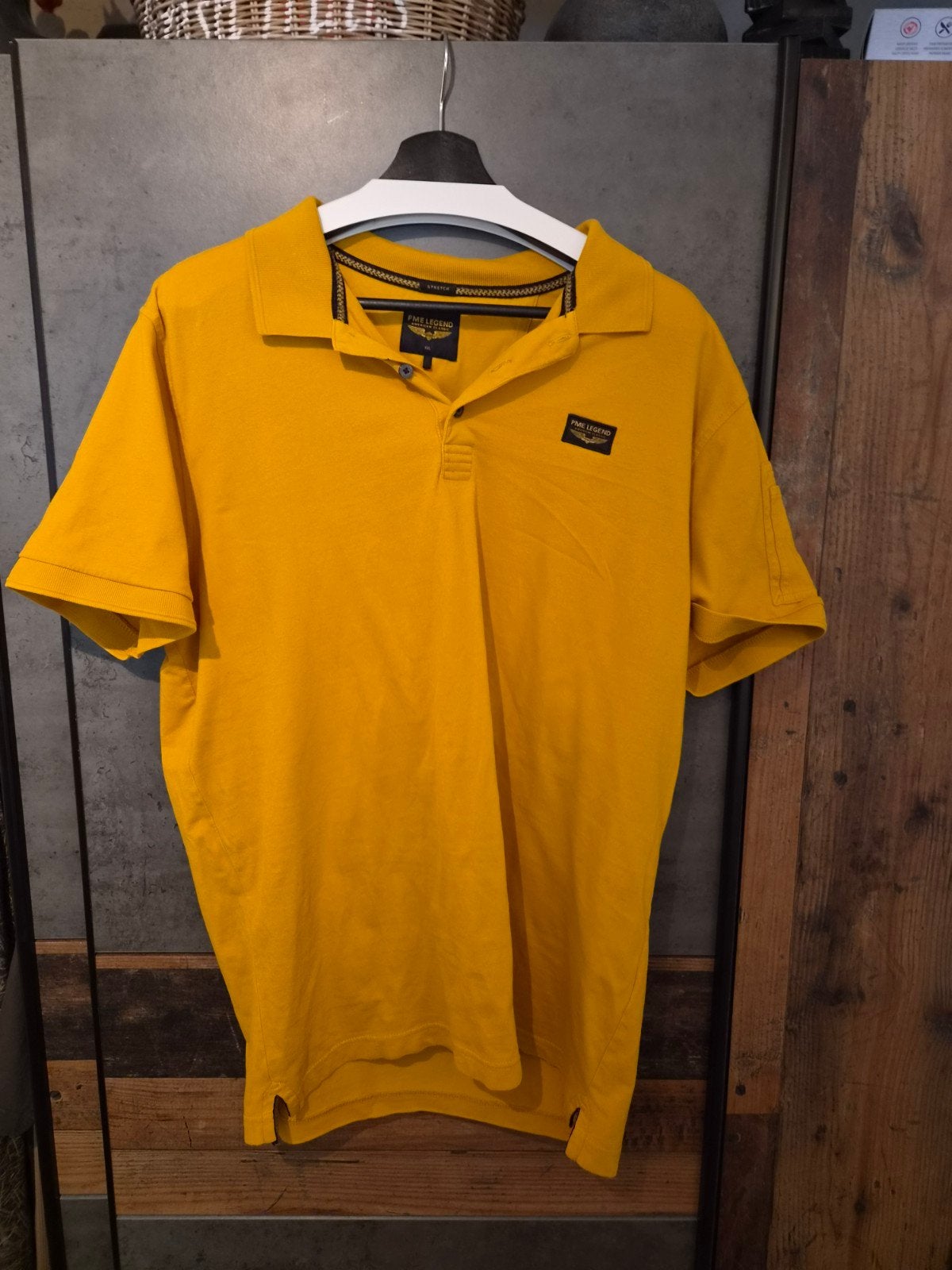 PME Legend Polo Zo Goed Als Nieuw Maat XXL, Verzenden, Geel, Overige maten, Zo goed als nieuw