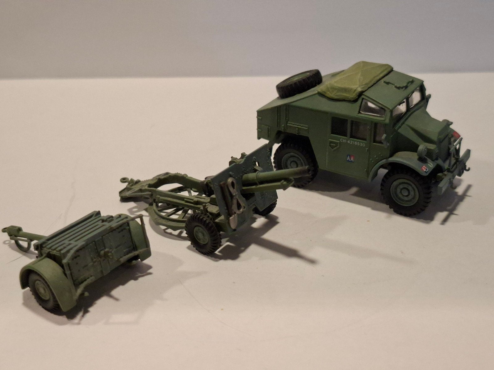 Hobbymaster Quad Gun Tractor, Hobby en Vrije tijd, Modelauto's | Overige schalen, Ophalen of Verzenden