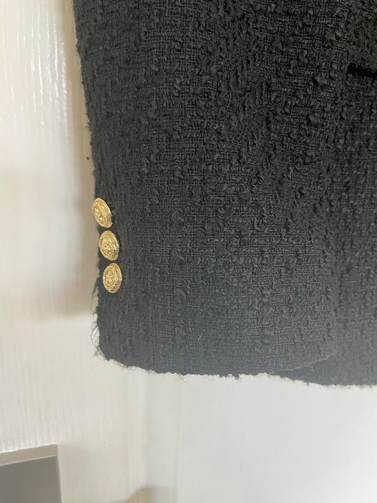 Zara jasje met gouden knopen, Kleding | Dames, Jasjes, Kostuums en Pakken, Maat 38/40 (M), Zwart, Ophalen of Verzenden, Zo goed als nieuw