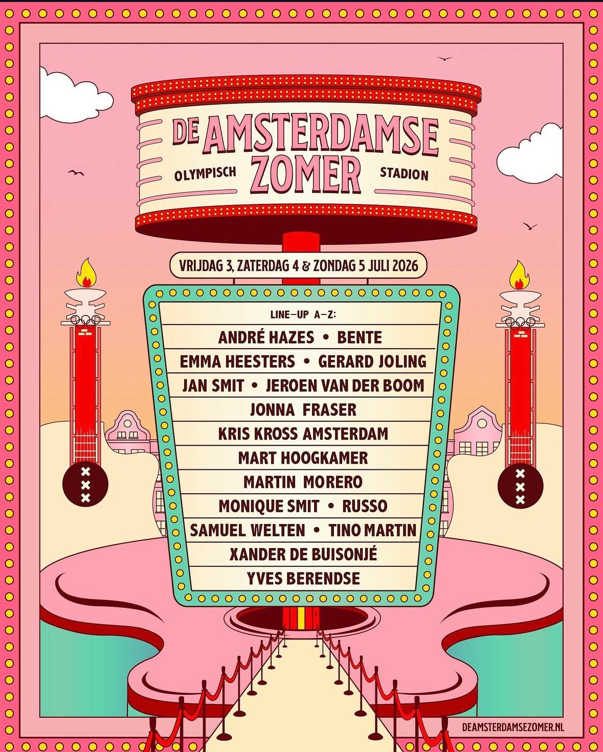 2 tickets voor de Amsterdamse zomer zaterdag 4 juli, Twee personen, Juli