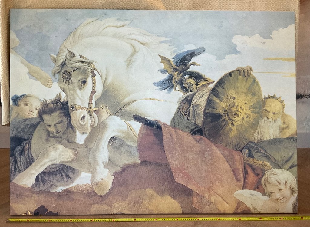 Klassieke voorstelling Triomf van Neptunus en Amphitrite, Ophalen, Doek, Bijzondere lijst, Klassiek
