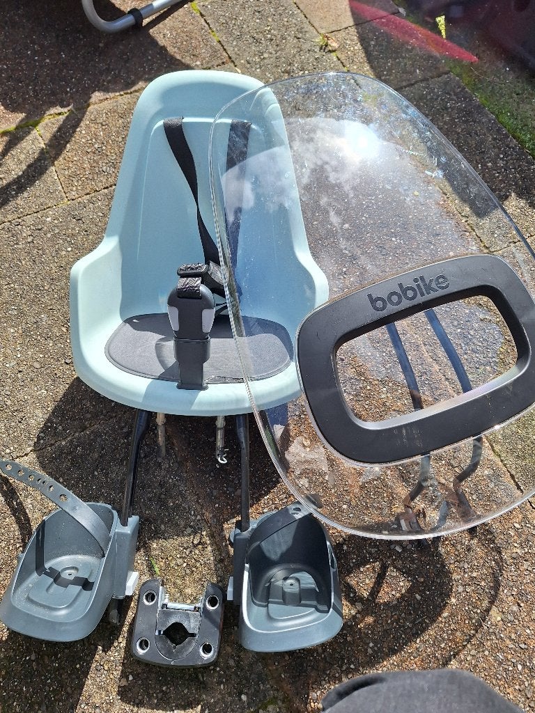 Fietszitje voor met windscherm, Ophalen, Voorzitje, 0 t/m 13 kg, Gebruikt