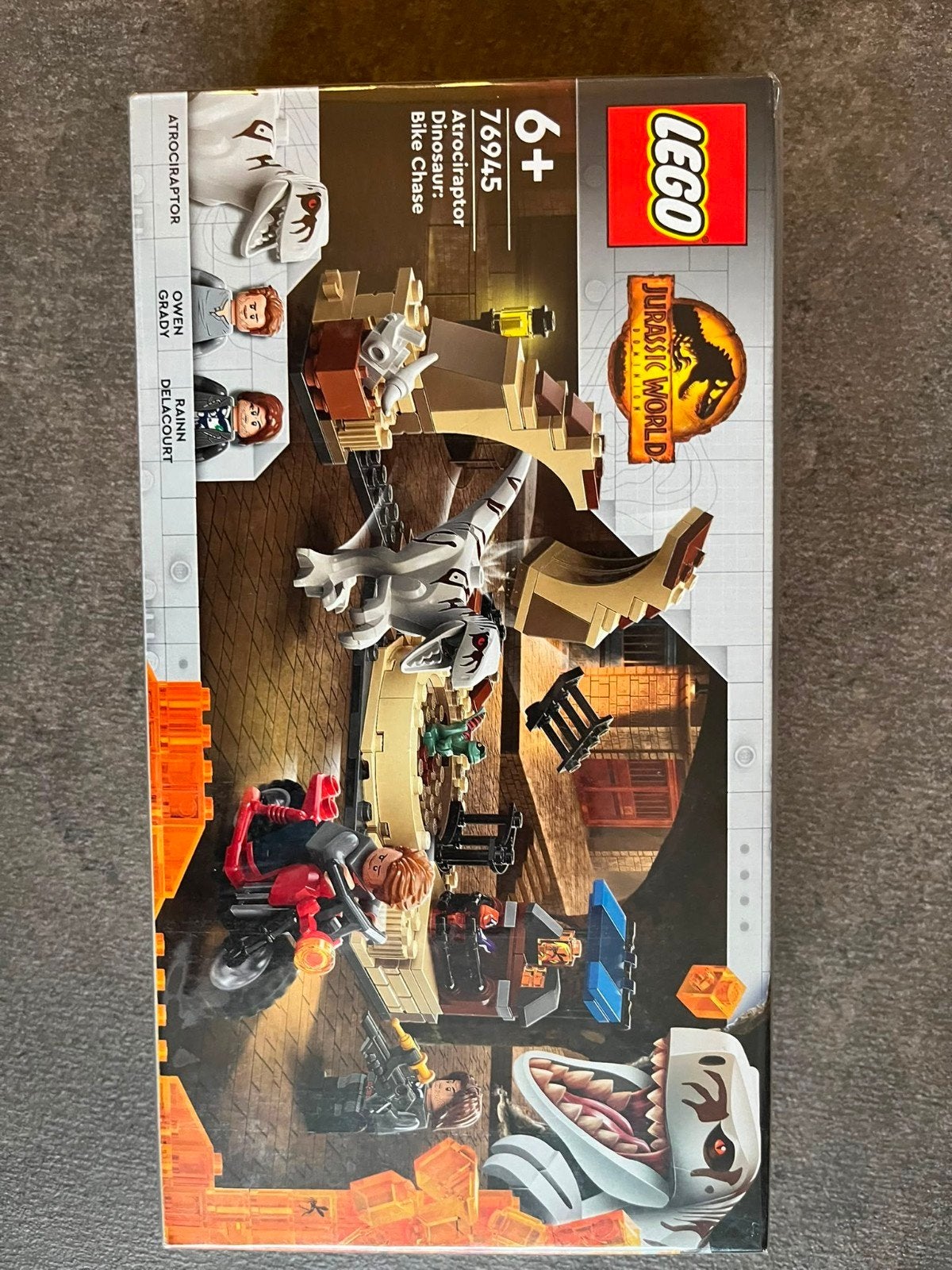 Lego Jurassic World 76945 Atrociraptor Dinosaur: Bike Chase, Jurassic World, Lego, Nieuw, Ophalen of Verzenden