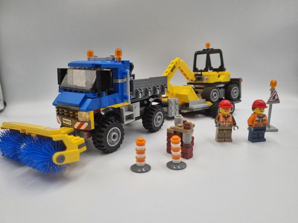 Lego City 60152 Sweeper & Excavator, Kinderen en Baby's, Speelgoed | Duplo en Lego, Ophalen, Zo goed als nieuw, Complete set, Lego