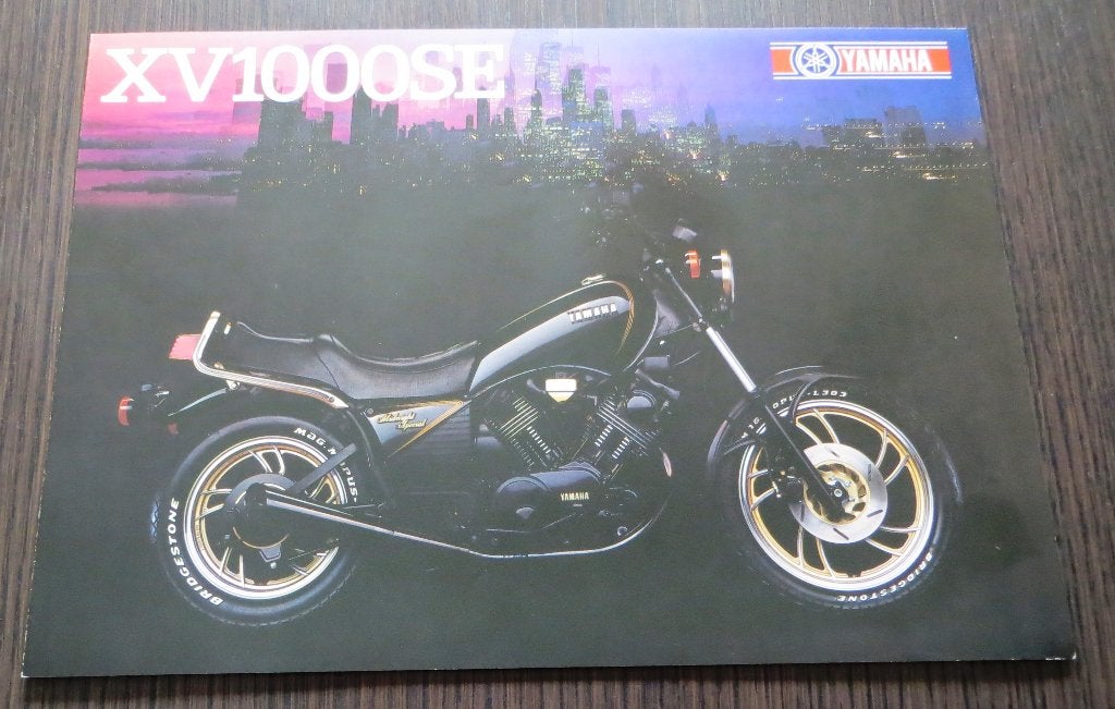 Folder Yamaha XV 1000 SE /XV 750 SE - 1983 - 4 blz, Verzenden, Yamaha