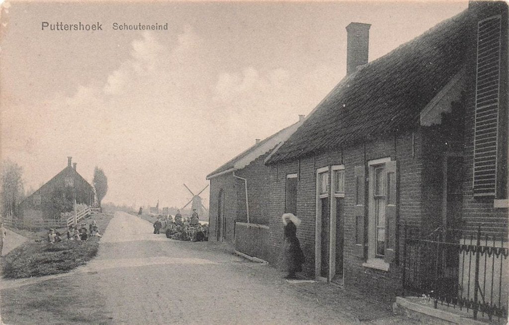 702-204-019 Puttershoek Schouteneind, Verzenden, Voor 1920, Zuid-Holland