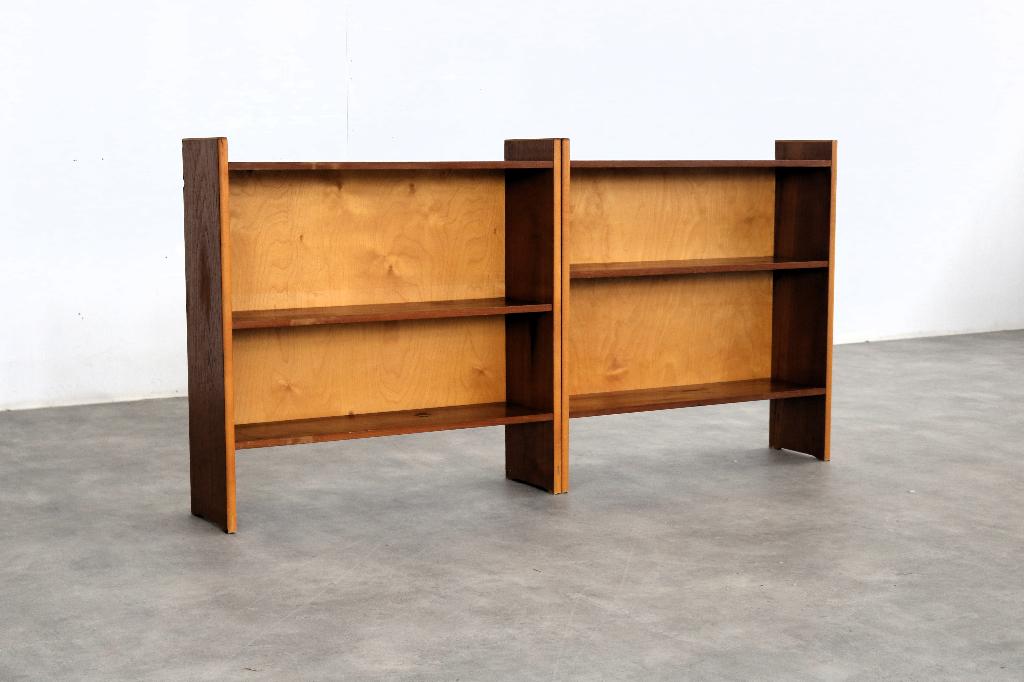 vintage boekenkastjes | kastjes | teak | jaren 60, Huis en Inrichting, Kasten | Boekenkasten, Met plank(en), Gebruikt, ., Teakhout