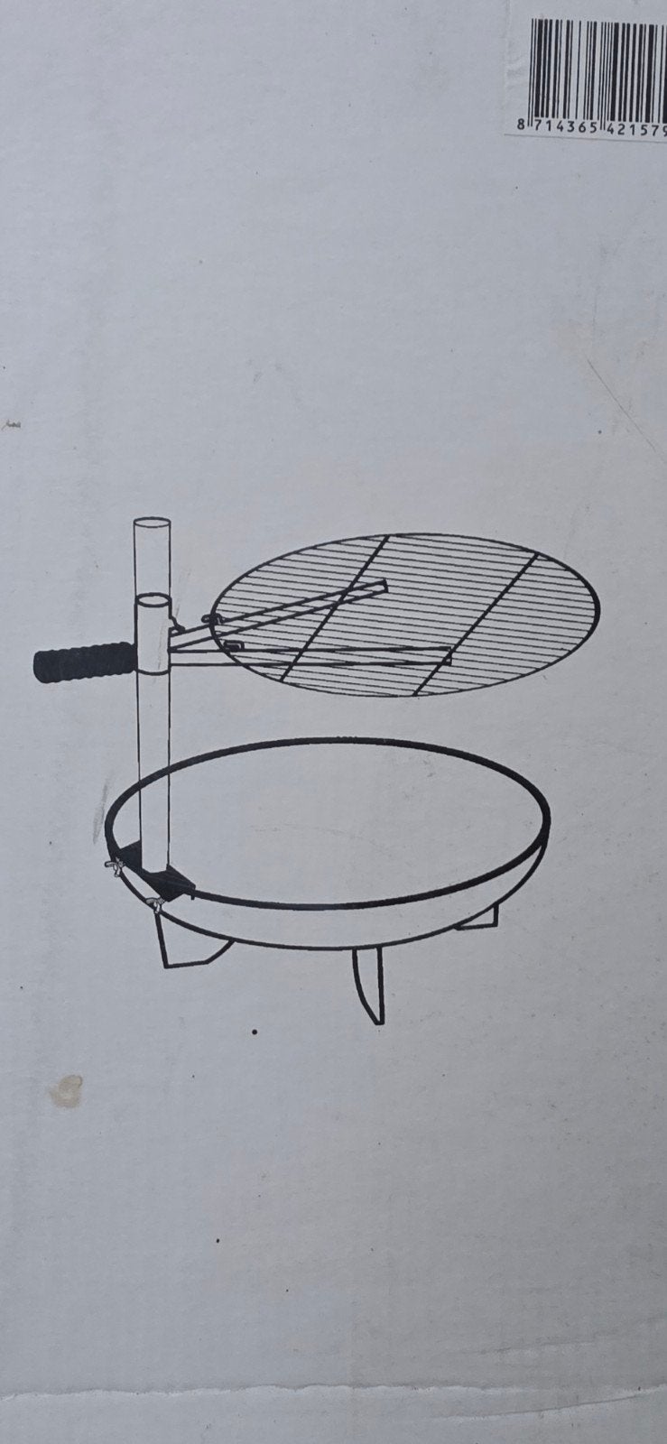 BBQ rooster 60cm voor vuurschaal (vuurschaal niet incl.), Ophalen of Verzenden, Nieuw, Lesli Living B.V.