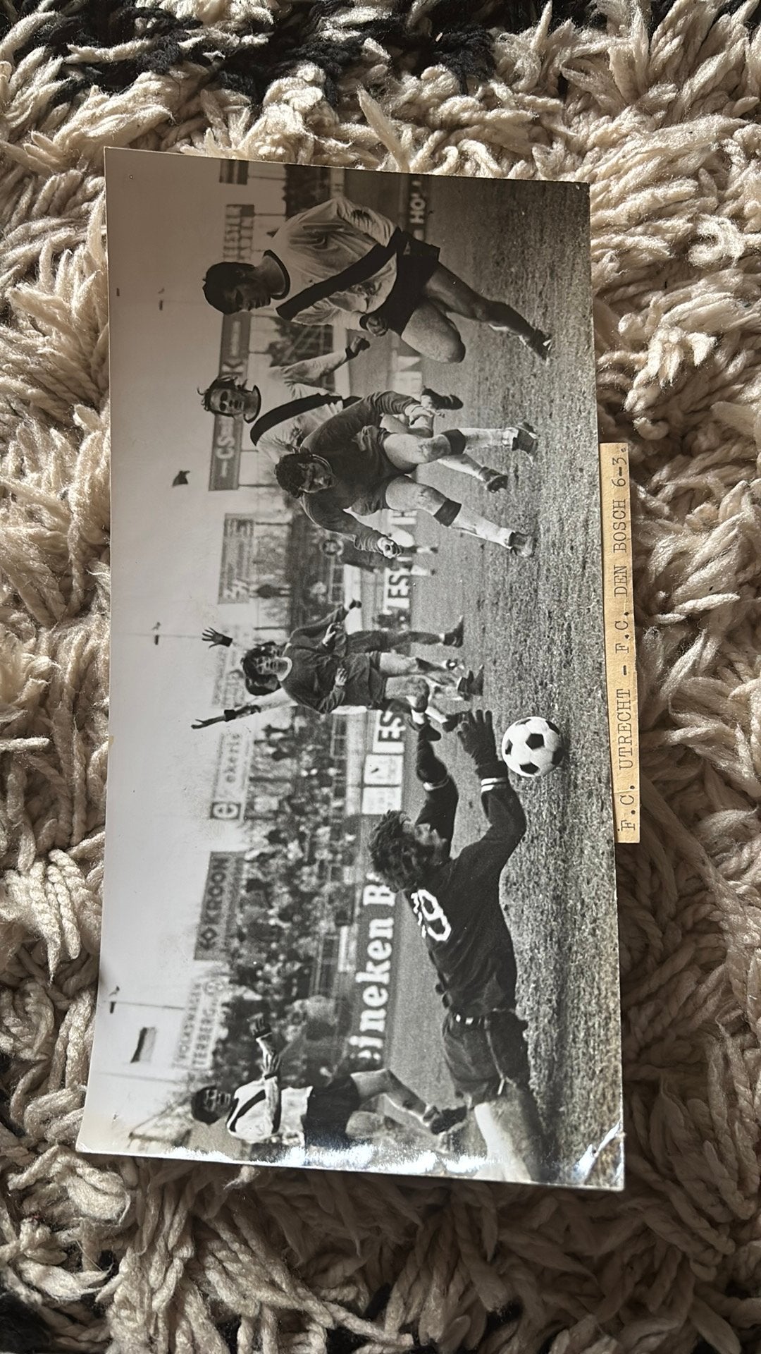 Oude foto fc utrecht den bosch 1971-1972, Verzamelen, Sportartikelen en Voetbal, Verzenden, Zo goed als nieuw, F.C. Utrecht, Poster, Plaatje of Sticker