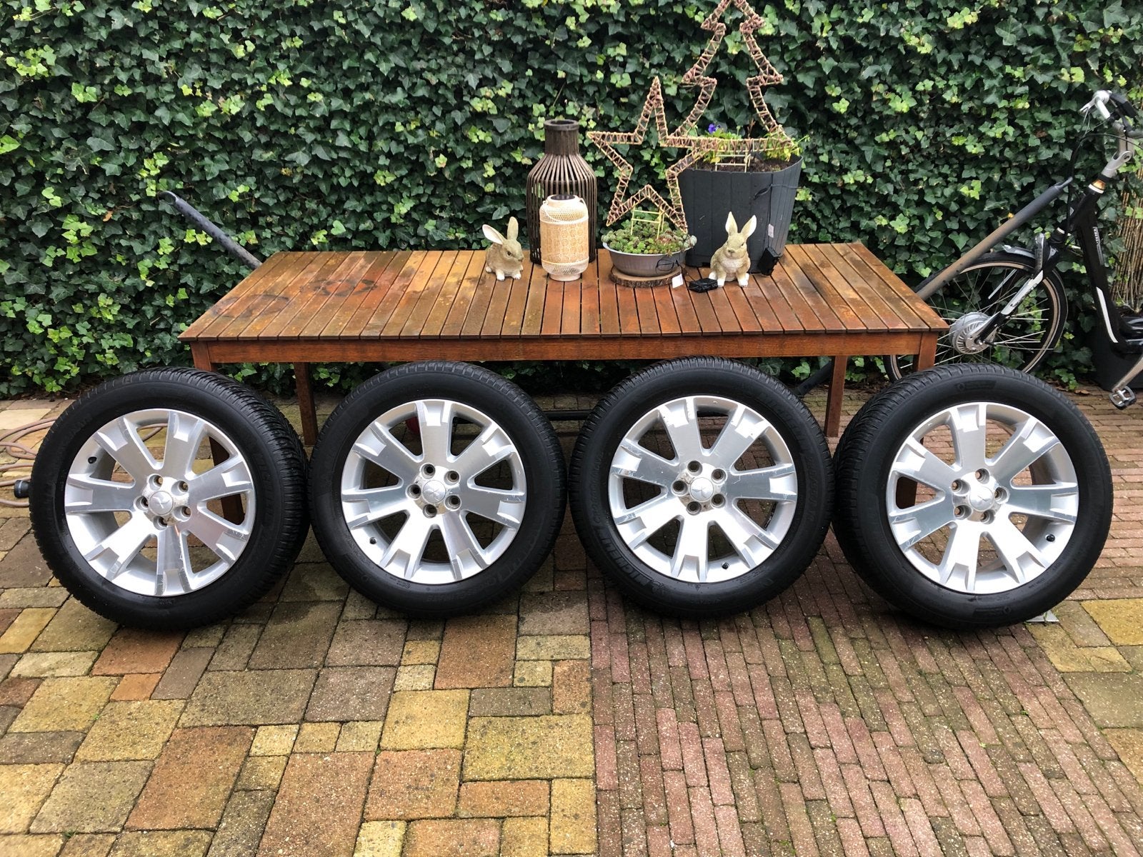 Mitsubishi Outlander Velgen met All-Season Banden, Ophalen of Verzenden, Gebruikt