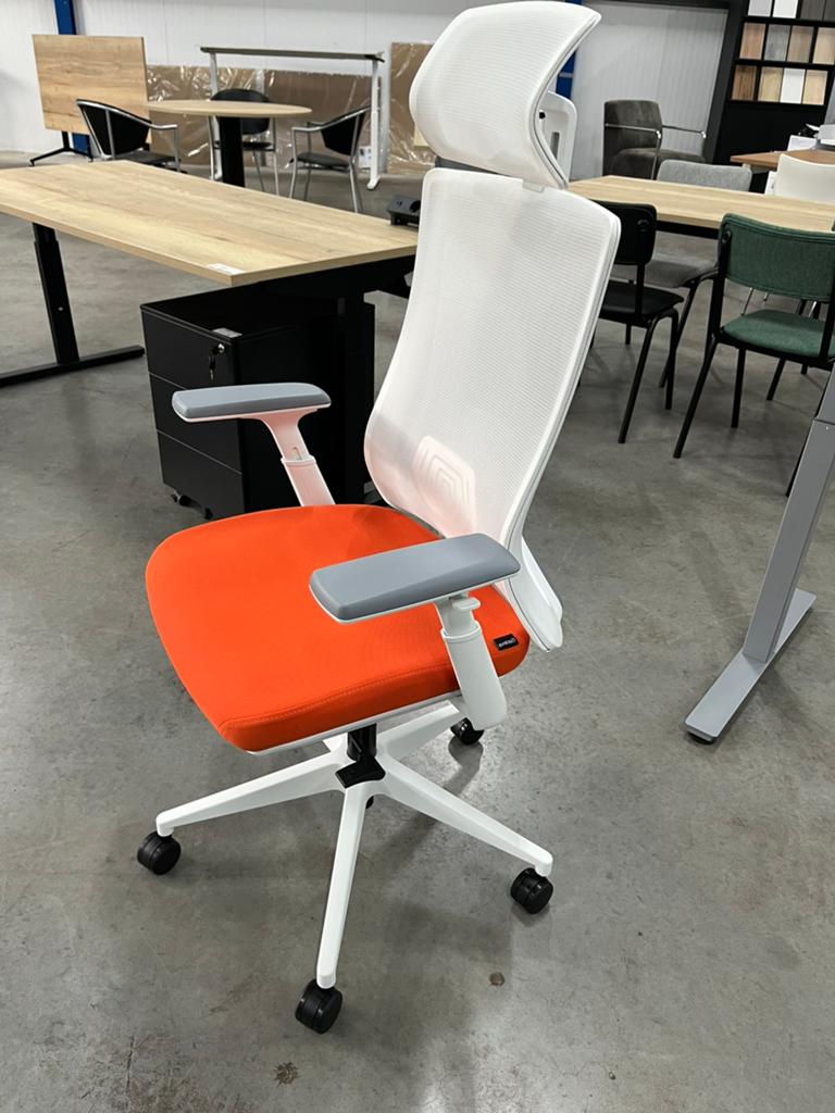 Oranje bureaustoelen van het merk Euroseats model Verona, Huis en Inrichting, Ophalen of Verzenden, Nieuw, Oranje