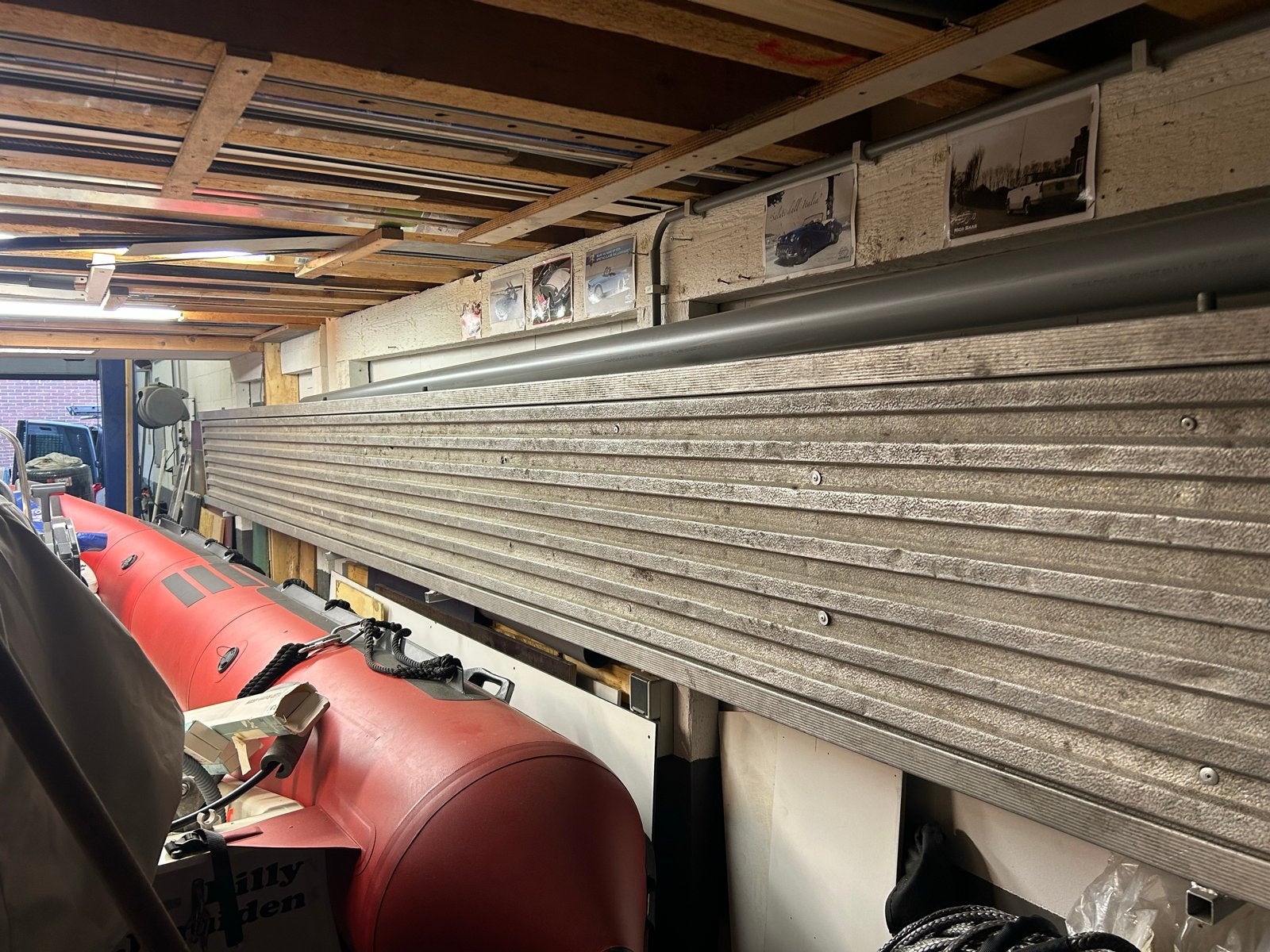 Layher aluminium loopbrug 6,10 mtr, Ophalen, Gebruikt, Ladder, 4 meter of meer