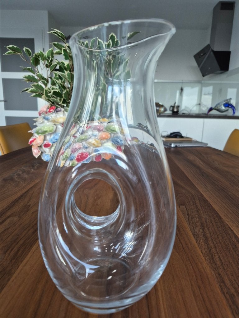 Glazen karaf 30 cm hoog, Overige typen, Ophalen of Verzenden, Overige stijlen, Glas