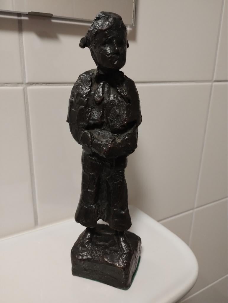 Bronzen beeld "de diacones" van Jits Bakker (1937-2014), Ophalen of Verzenden