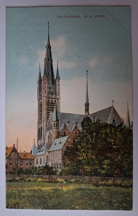 AK - Hilversum - R.K. Kerk (1919), Verzenden, Voor 1920, Gelopen, Noord-Holland