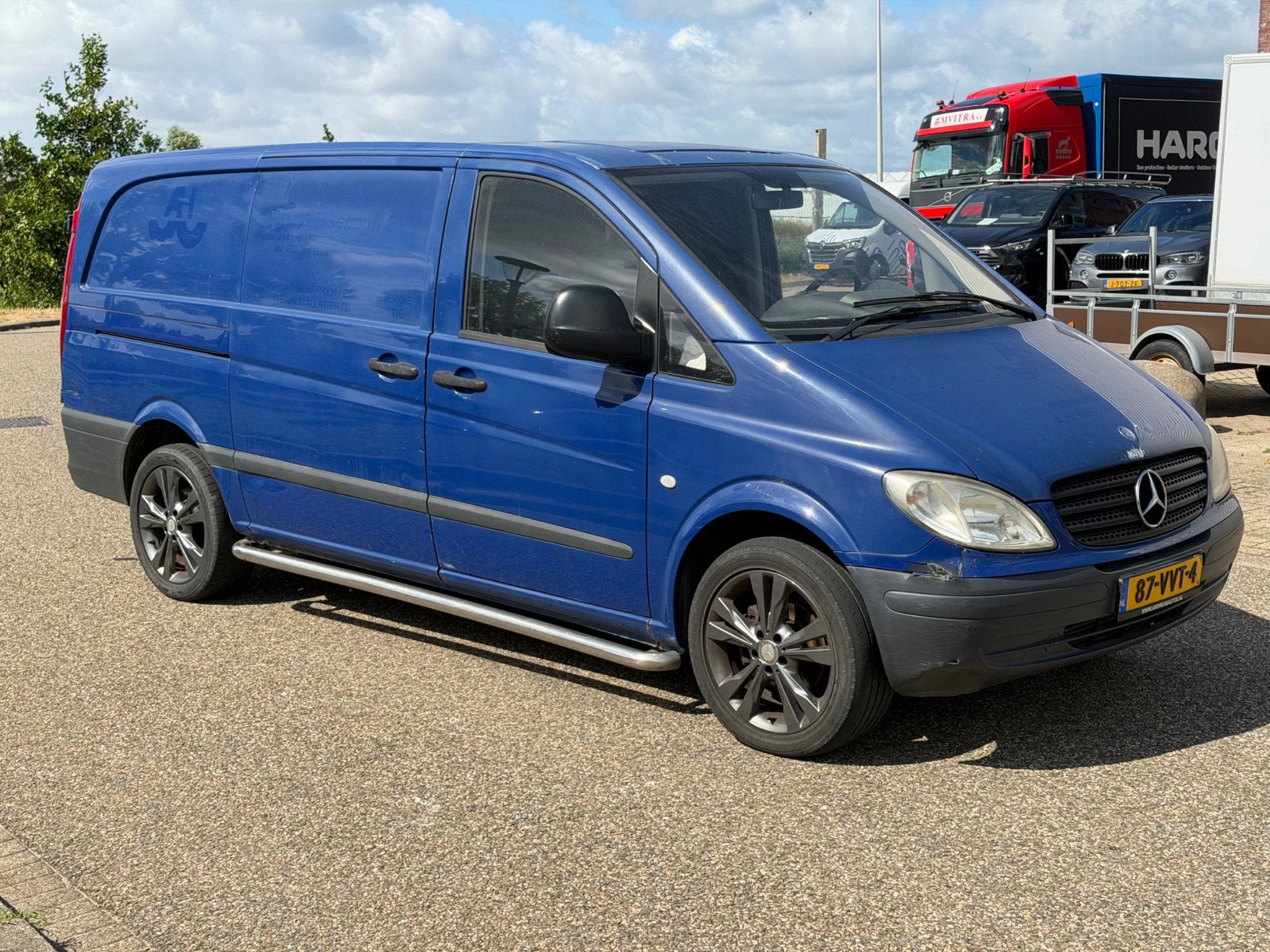 Mercedes-Benz Vito 109CDI L2H1 Trekhaak (bj 2008), Auto's, Gebruikt, Blauw, Mercedes-Benz, Bedrijf