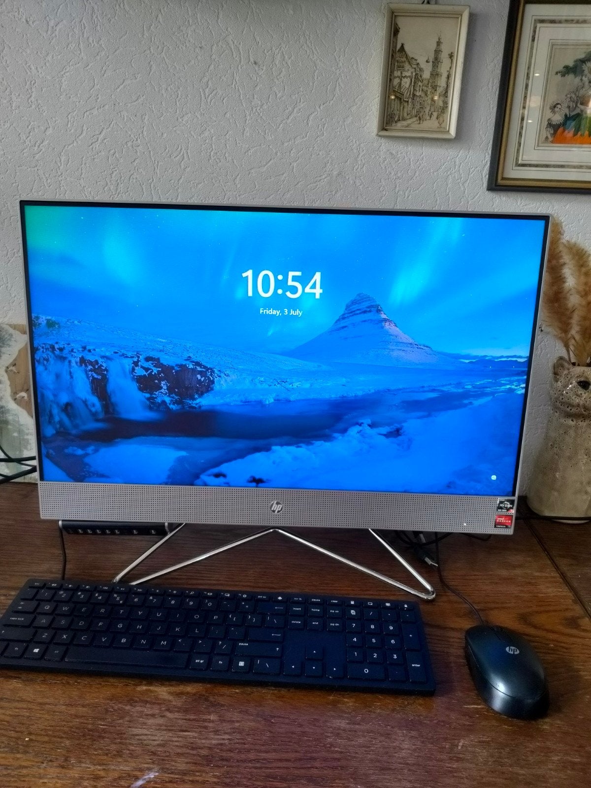 HP All-in-One Desktop PC, Computers en Software, Desktop Pc's, Onbekend, Met monitor, Onbekend, Ophalen of Verzenden