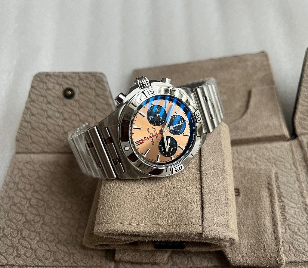 Breitling Chronomat B01 42 Bronze NIEUW, Sieraden, Tassen en Uiterlijk, Horloges | Heren, Ophalen, Staal, Staal, Breitling