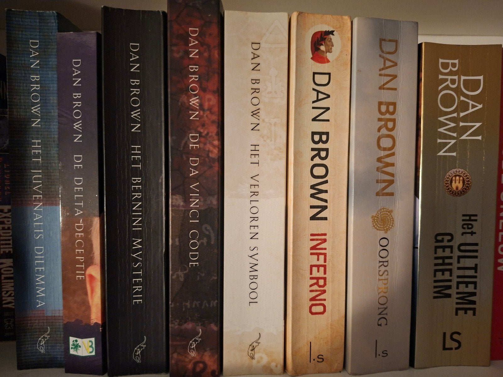 Dan Brown Boeken Collectie - 8 Spannende Thrillers, Ophalen, Zo goed als nieuw, Dan Brown, Nederland
