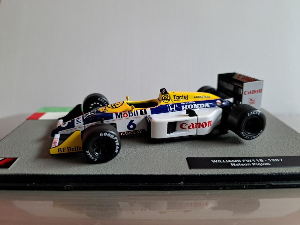 Williams FW11B, 1987, F1 car collection, 1:43 nieuw, Ophalen of Verzenden, Nieuw, Overige merken