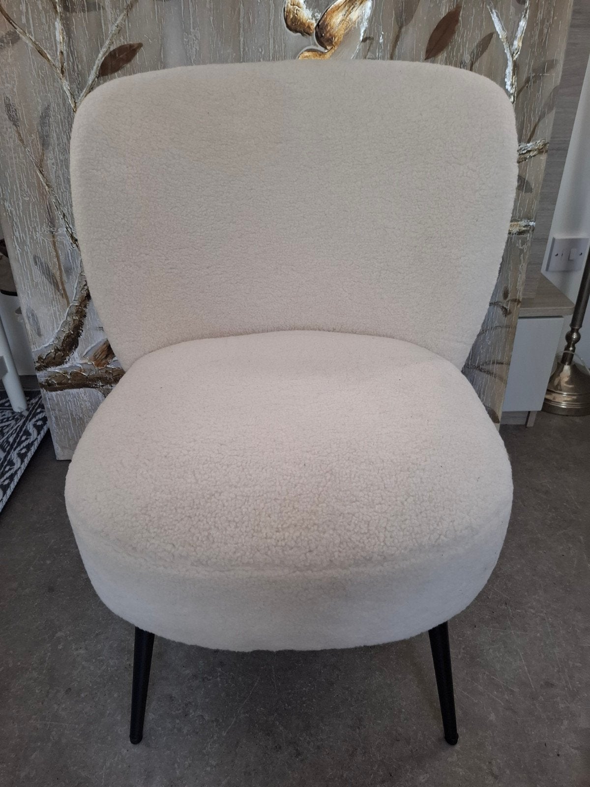 Nieuwe witte fauteuil teddy, Huis en Inrichting, Stoelen, Ophalen, Wit, Zo goed als nieuw, Eén