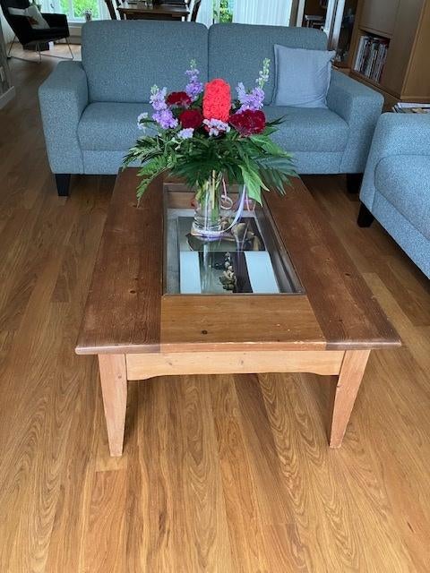 salontafel, Huis en Inrichting, Tafels | Salontafels, Ophalen, Gebruikt, 100 tot 150 cm, 50 tot 100 cm