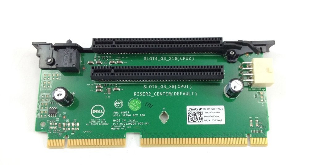 Dell R730 R730xd PCIe Riser Board #2 392WG, Dell B.V., Info@dell.com, Transformatorweg 38-72, 1014 AK Amsterdam