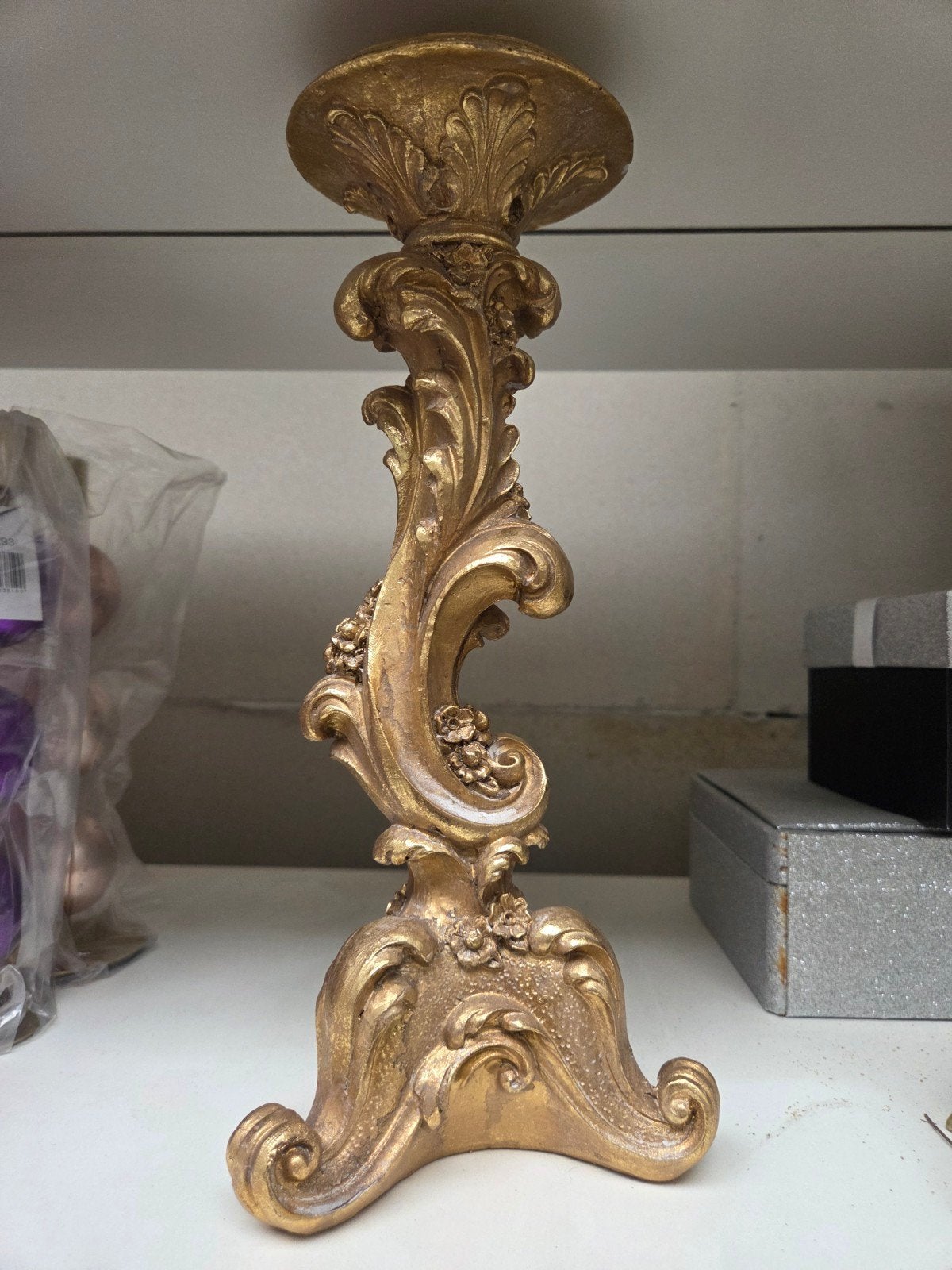 Gouden Barok Stijl Kandelaar, Ophalen of Verzenden