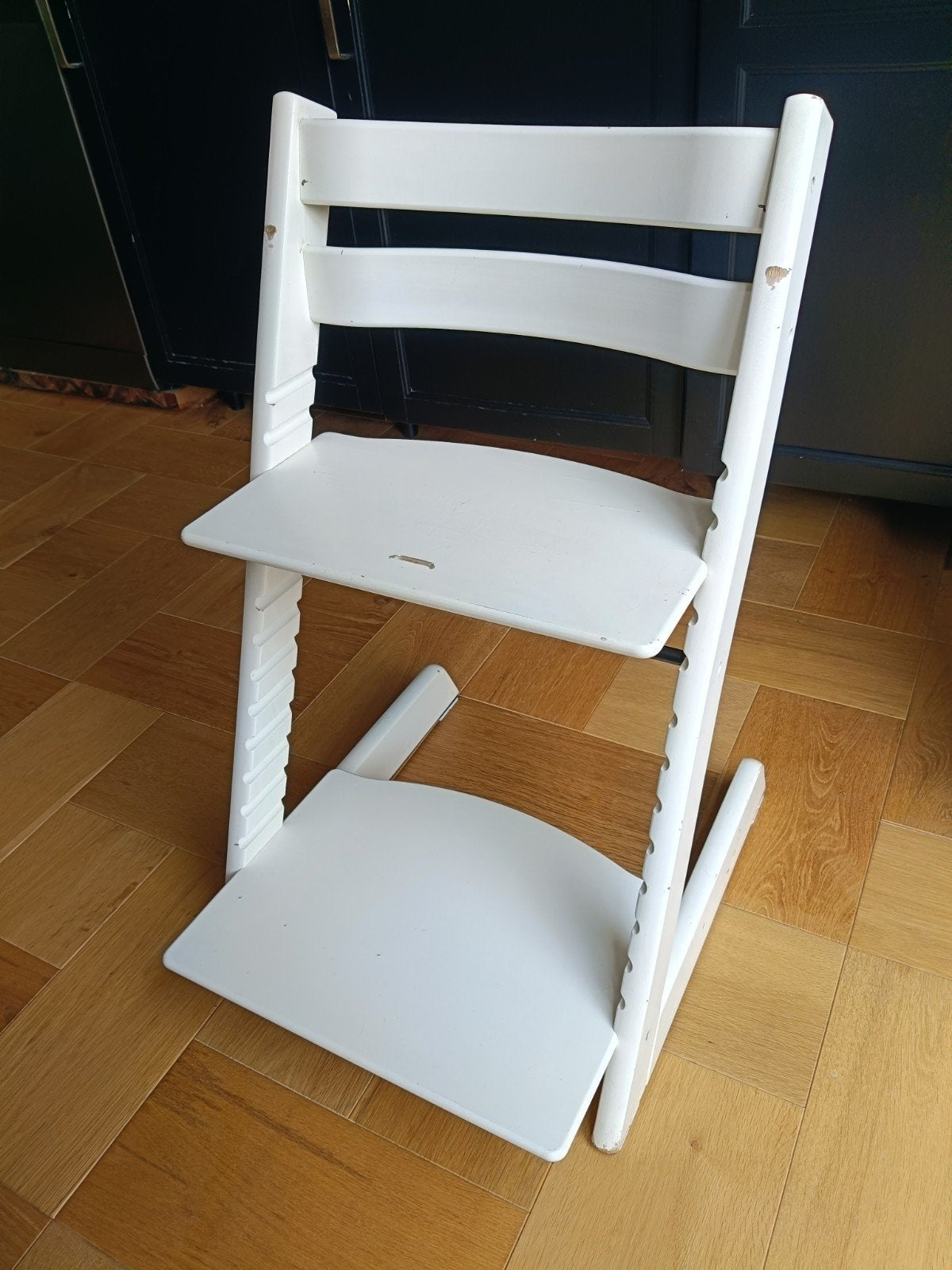 Stokke Tripp Trapp kinderstoel met gebruikerssporen, Ophalen, Gebruikt, Meegroeistoel