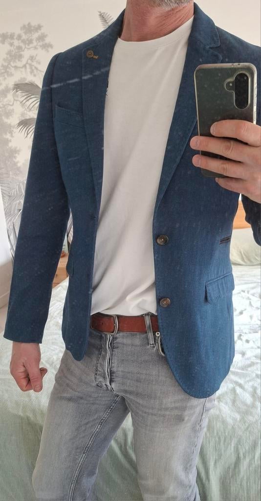 Te koop luxe casual colbert incl. Pochet., Kleding | Heren, Ophalen of Verzenden, Zo goed als nieuw, Overige maten