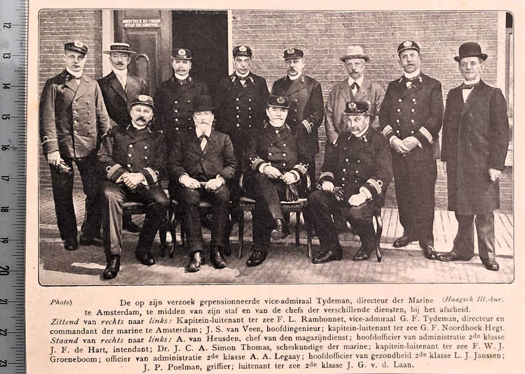 Marine 1915: afscheid vice-admiraal Tydeman te Amsterdam, Verzenden, Voor 1940, Gebruikt, Overige onderwerpen