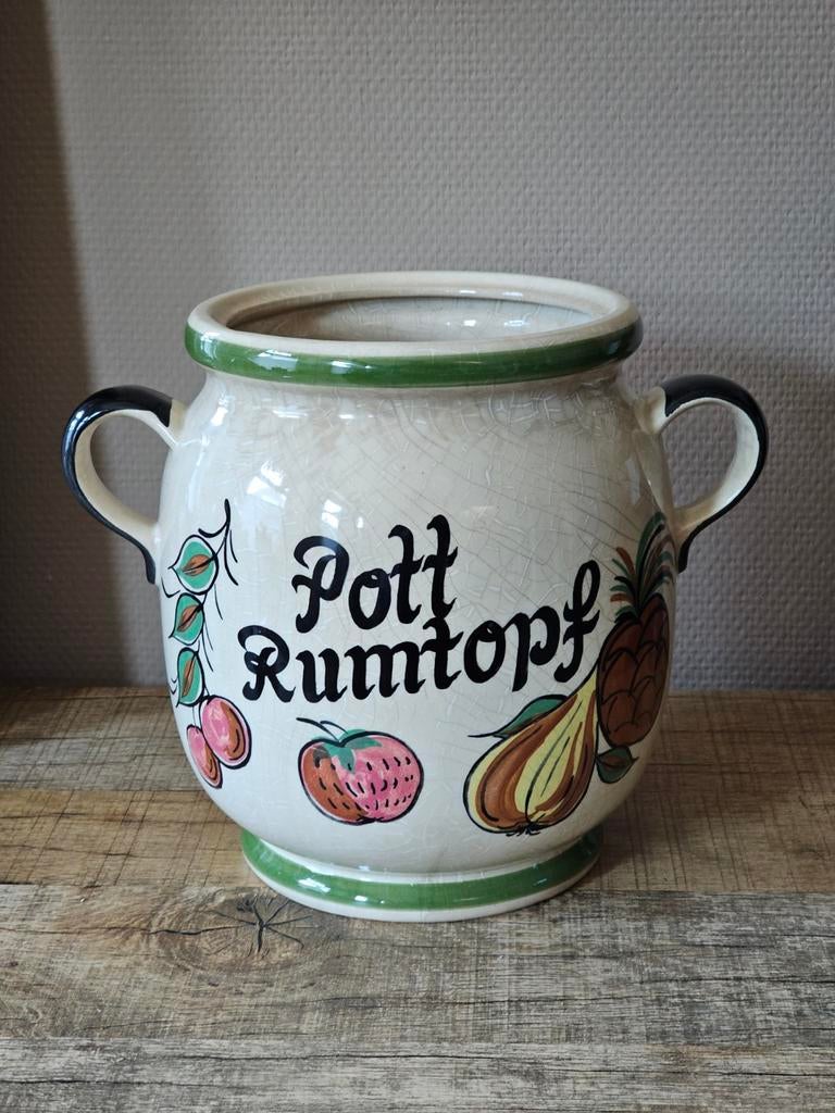 Vintage Staffel Stoneware Rumtopf – Duits Aardewerk, Antiek en Kunst, Ophalen of Verzenden