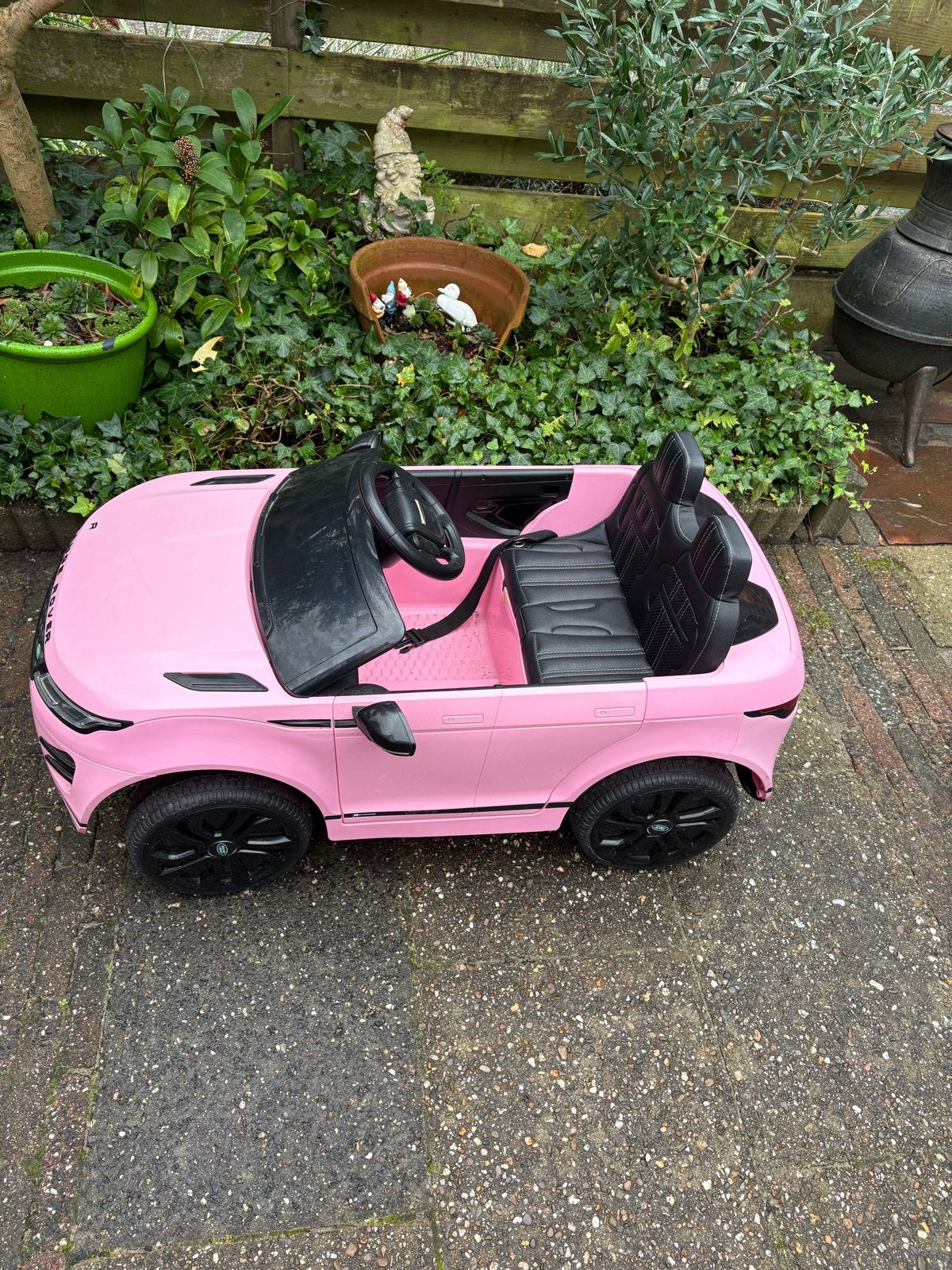 Roze elektrische kinderauto met afstandsbediening, Gebruikt