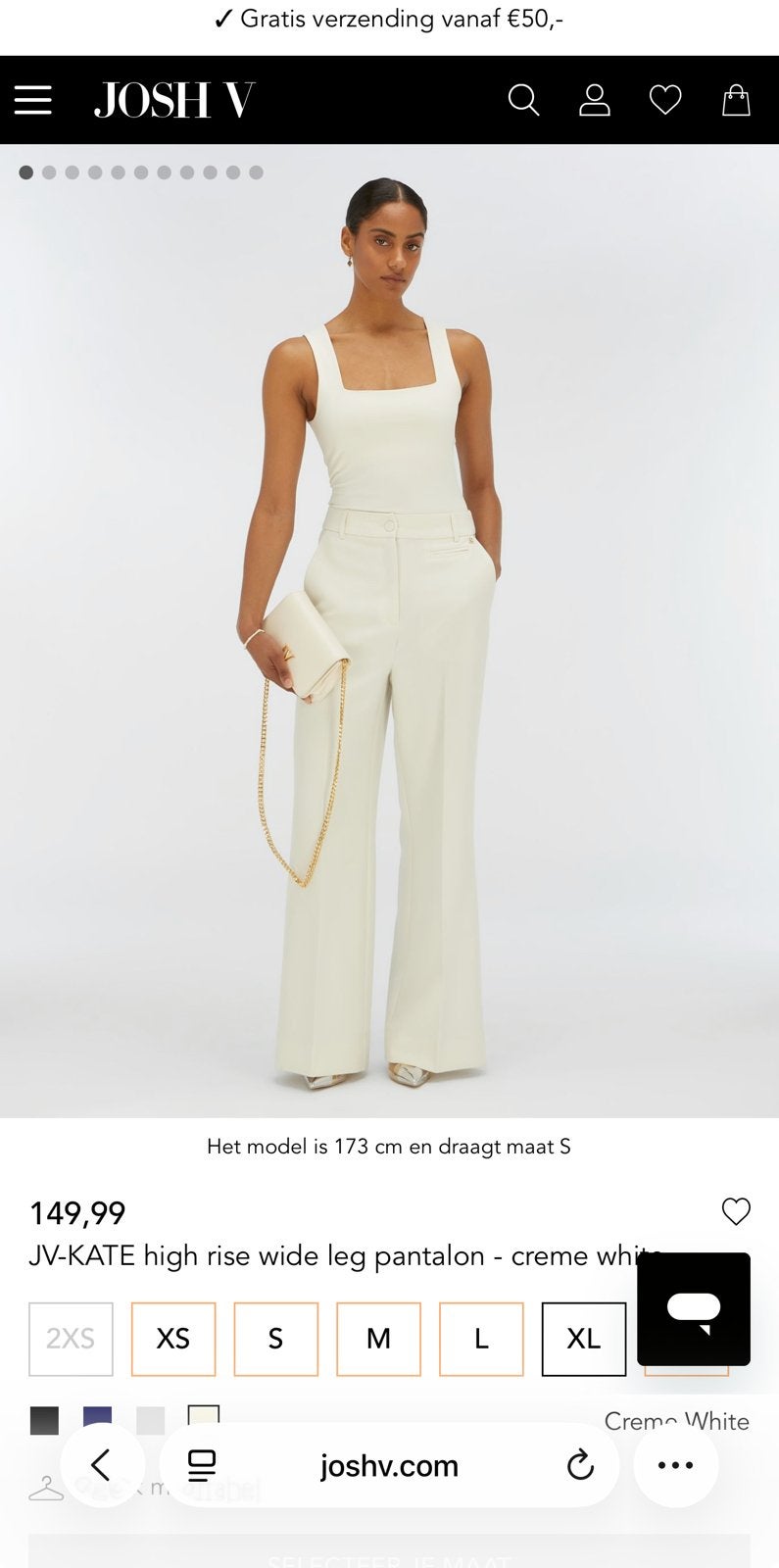 Josh V Kate pantalon beige maat S & M, Verzenden, Beige, Nieuw, Maat 36 (S)