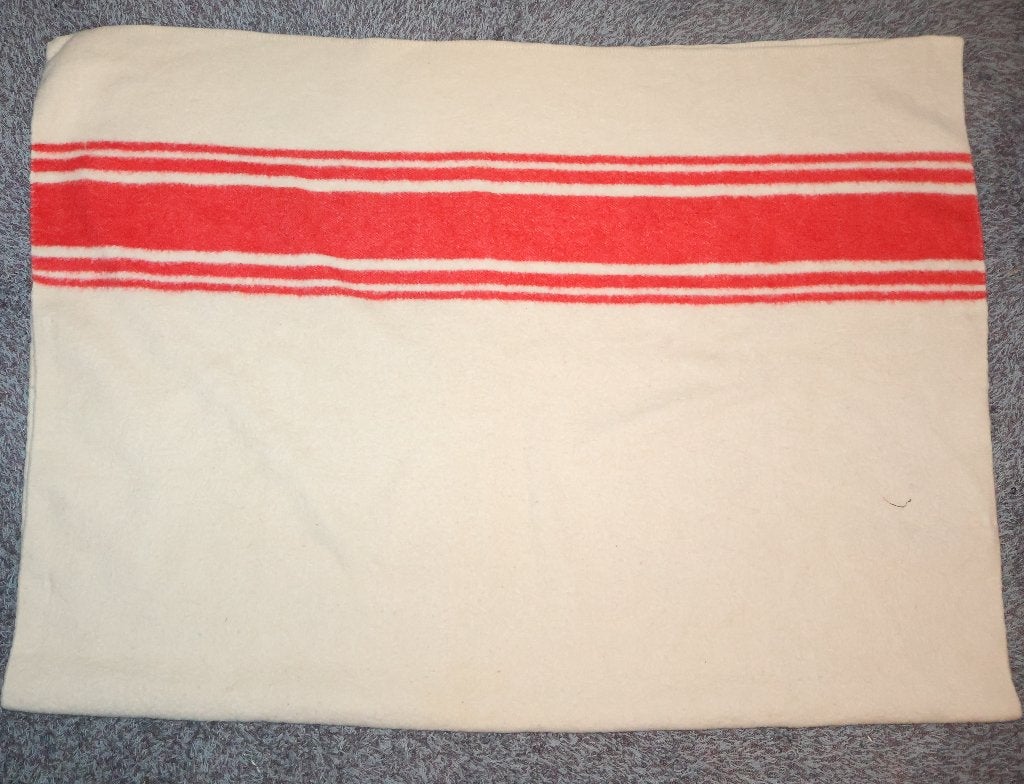 Vintage wollen marine deken, Ophalen of Verzenden