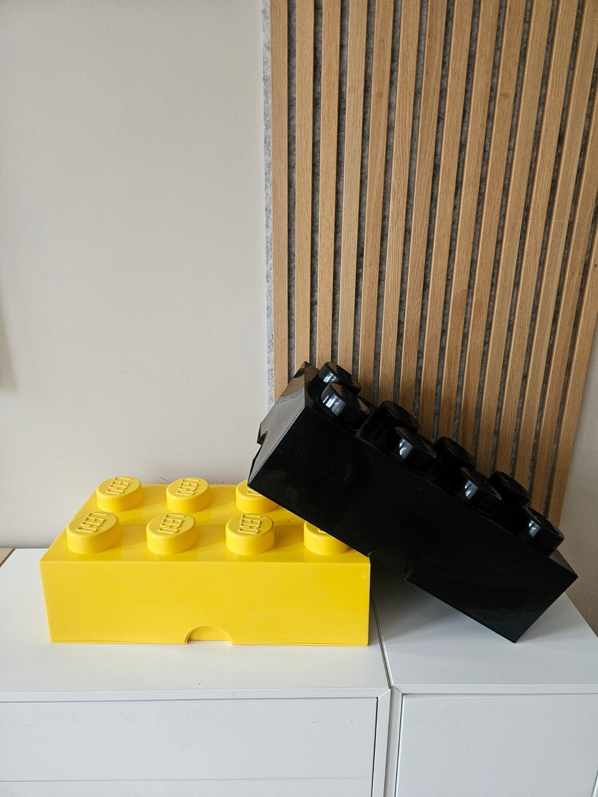 2 grote LEGO opbergboxen in goede staat, Ophalen, Zo goed als nieuw, Accessoire, Lego